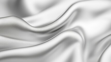 Obraz premium A tight shot of a white fabric with undulating patterns at the upper and lower edges