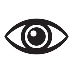 Human eye icon, eyeball vector icon.