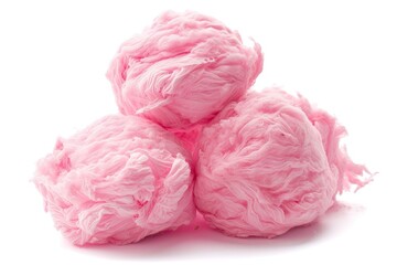 Isolated on white pink rambut nenek grandma s hair is a popular traditional Indonesian cotton candy