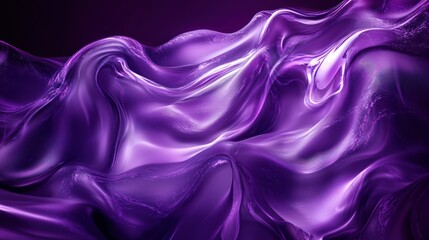 Abstract Purple Liquid Waves