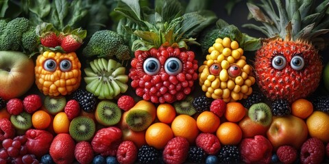 The bustling city where fresh produce is full of charm with unique faces and traits