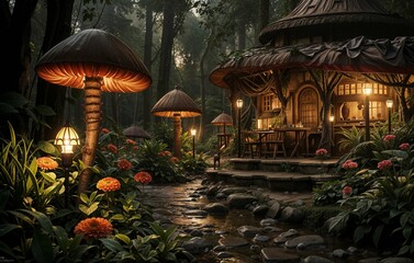 Fototapeta premium Mini world in a forest..