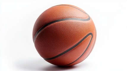 Obraz premium Basketball Ball isolated on white background, clipping path, full depth of field.generative ai