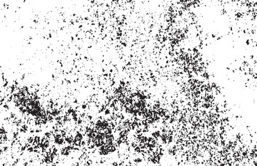 vector stipple texture of coal, ink and watercolor splashes, sand, noise, grunge black sand grains and particles of different sizes on a white background