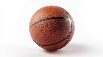 Obraz premium Basketball Ball isolated on white background, clipping path, full depth of field.generative ai