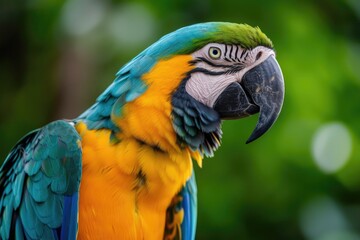 Obraz premium Vivid parrot in close up