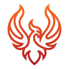 Fototapeta premium Burning phoenix Logo