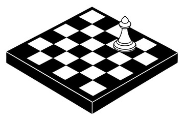 plain chess board from top