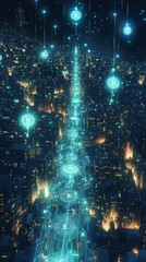 Obraz premium The Digital Currency Circuit, Digital Currency and Central Bank Digital Currencies CBDCs