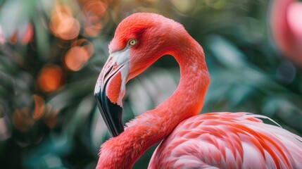 cute pink flamingo generative ai