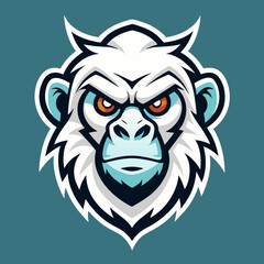 Chimpanzee Mascot Logo Icon Vector Illustration – SVG Design for Cricut & Silhouette, Graphic Element for T-shirt & Decoration