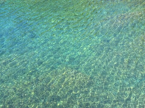 Water sea green rippled aqua background.