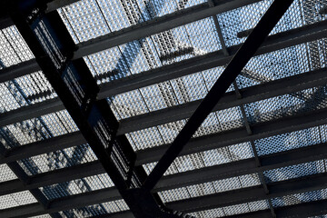 Abstract Industrial Bridge Gridwork