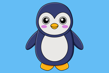 penguin vector icon logo cartoon character illustration symbol graphic doodle