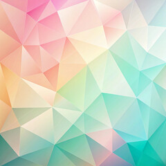 Pastel low-poly geometric background with abstract triangular shapes 파스텔 색상의 로우 폴리 기하학적 배경과 추상적인 삼각형 모양