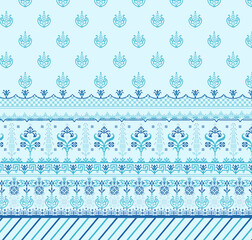 Embroidered cross stitch pattern Seamless ornament geometric pattern