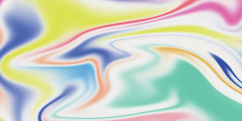 Abstract Wave Gradient Texture with Vibrant Pastel Colors Smooth Blend Fluid Art Background