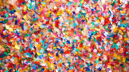 Vibrant Confetti Explosion in a Carnival Inspired