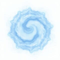 Fototapeta premium Hintergrundbild für PC oder Laptop, sanfte Blautöne, spiralenförmig, weißer Hintergrund