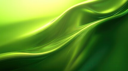 Naklejka premium A bright green abstract background with smooth transitions and subtle lighting, perfect for a natural, clean design.