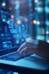 Obraz premium Future Network Technology