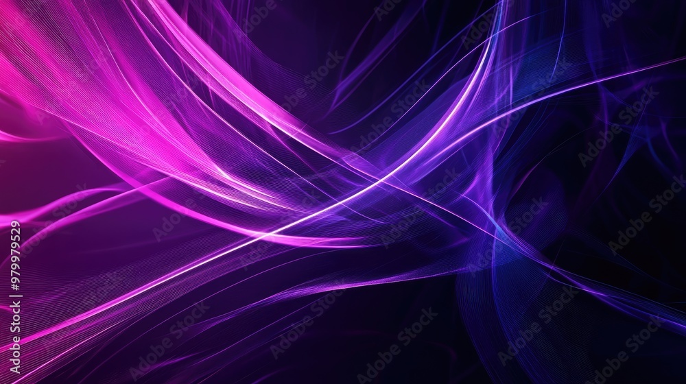 Fototapete a dynamic purple abstract background with sharp lines and smooth transitions, offering a bold and mo
