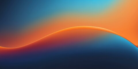 gradient orange to blue top to bottom transition with smooth grainy texture banner