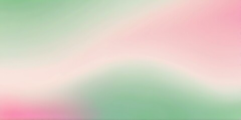 Fototapeta premium gradient green to pink top to bottom transition with smooth grainy texture banner