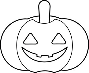 Pumpkin Carving Designs Vector Illustration for Kids Art and Fun
