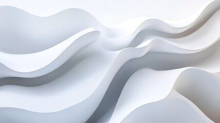 A minimalist white abstract background with soft gradients and flowing shapes for a sleek, modern design.