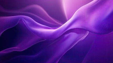 Obraz premium A smooth purple abstract background with flowing lines and soft waves, creating a calming and dynamic visual.