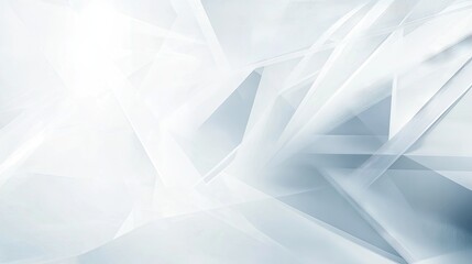 A smooth white abstract background with geometric patterns and light gradients, creating a futuristic look.