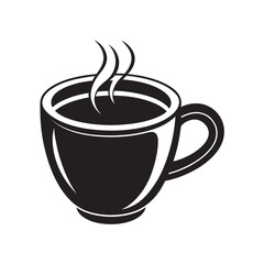 Coffee and Tea Cup Printable Vector Illustration Coffee Cup Clipart  Tea Cup Icon Logo