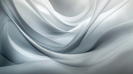 Fototapeta premium A soft gray abstract background with smooth curves and light contrasts, perfect for a calming and minimalist aesthetic.