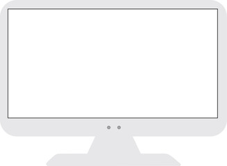 PC Mockup vector computer design