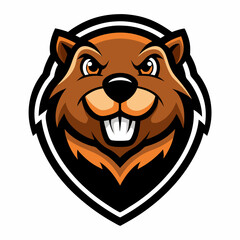 Beaver Mascot Logo Vector Illustration on White Background - SVG Design, Cricut Files, Vector Graphics for T-Shirts & More