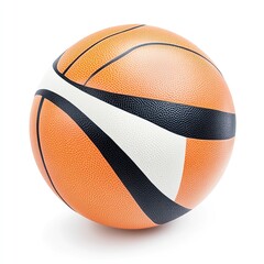 Volleyball ball isolated on white background, clipping path, generative ai