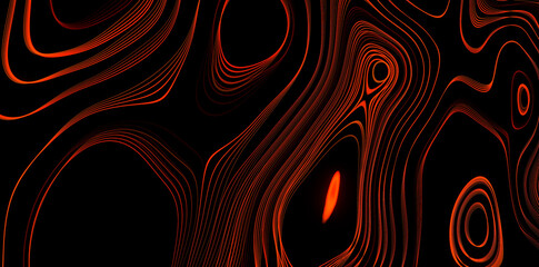 Dynamic Red and Orange Abstract Lines Background