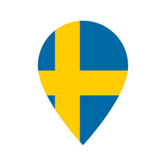 Sweden flag location icon