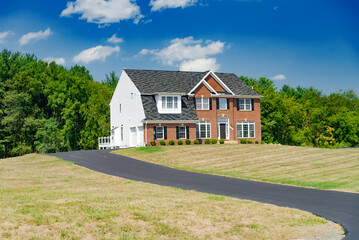 Large modern country home for a single family.