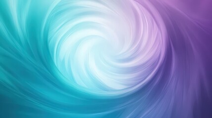 A swirling vortex of blue and purple hues creating a calming abstract design in soft gradients