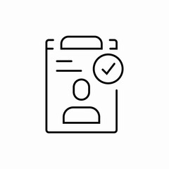 clipboard user file icon sign vector