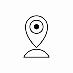 location pin map icon sign vector