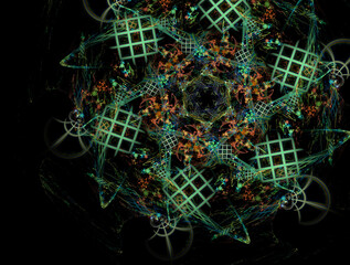 Imaginatory fractal abstract background Image