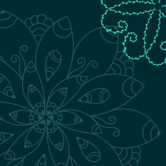 Abstract background for cards design with mandala.