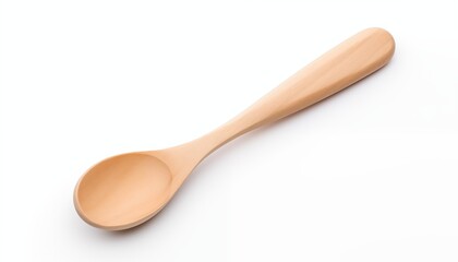 wooden spoon isolated on white