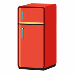 Refrigerator Vector Illustration on White Background – SVG Design, Cricut & Silhouette Cut Files