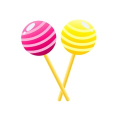 Shiny lollypop vactor image.