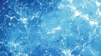 Water explosion effect in anime style background