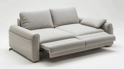 modern sofa bed with a hidden storage compartment